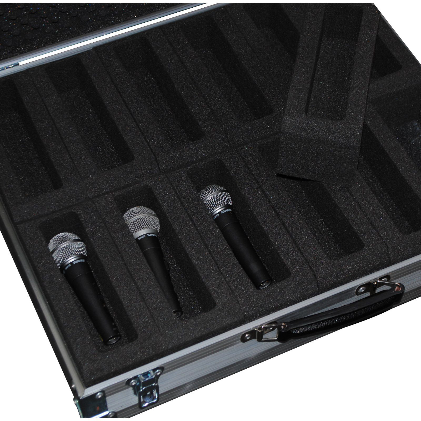 Universal Microphone x 12 Briefcase With CNC Pockets